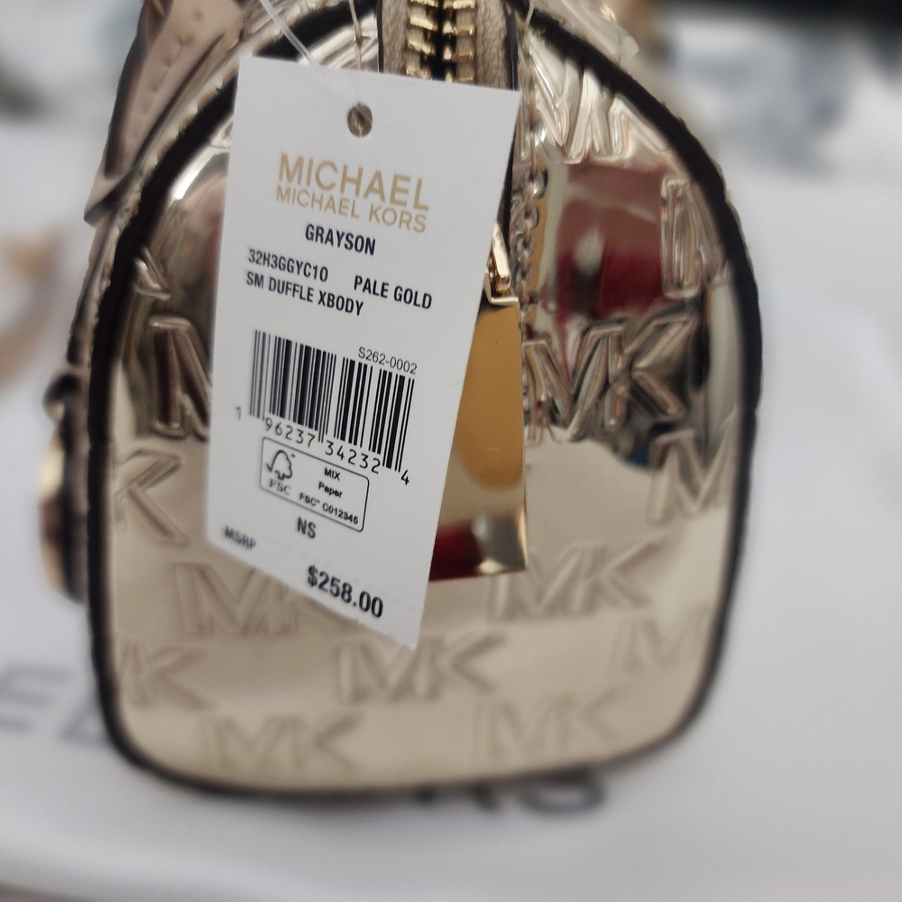 Michael Kors Gold and Tan Women's Bag - Picture 6 of 7